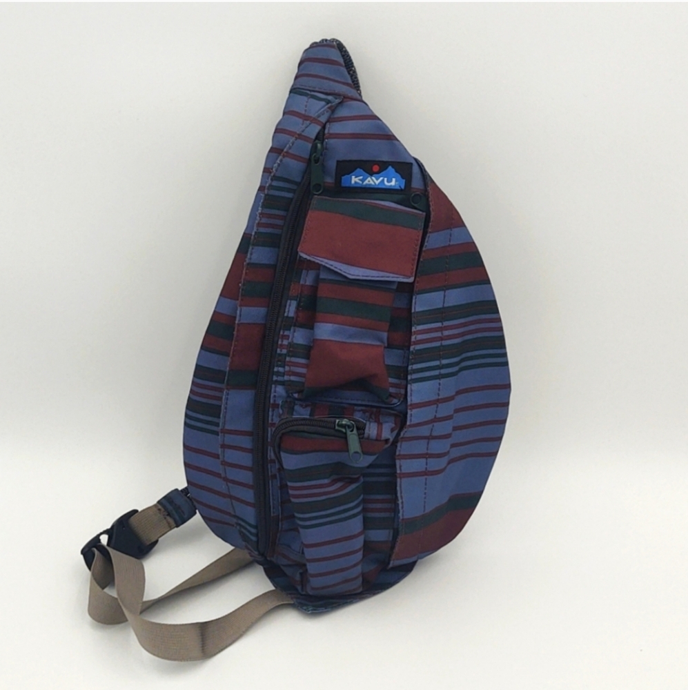 KAVU Sling Backpack Gorpcore Travel Errands Blue Colorblock